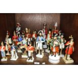 SECTION 37. Twenty three various ceramic figures of soldiers including Grenadiers, Dragoon Guards,