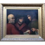 A. Costa after Giorgione, The Three Ages of Man, or, 'Reading a Song,' signed, oil on canvas,