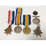 A WW1 Trio to 2137 Pte V. Taylor Yorks L.I. together with a WW1 War and Victory Medal to 271504 A.