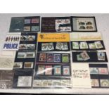 Collection comprising 13x British Post office Mint Stamp sets, 93x FDCs 1960s-70s including Hong