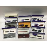 Twelve various boxed sets of pens by Waterman, Parker and Conway Stewart etc.