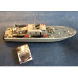 A radio controlled Vosper 73 MTB (motor torpedo boat), 128cm long