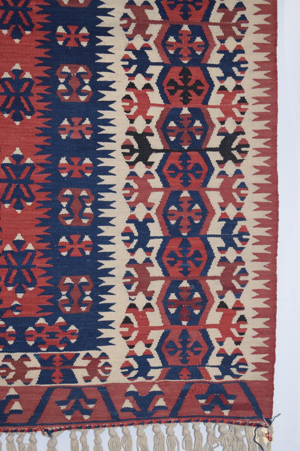 Two Anatolian rugs, the first: Konya kelim, central Anatolia, circa 1940s-50s, 4ft. 11in. X 3ft. - Image 2 of 17