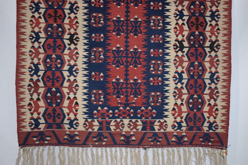 Two Anatolian rugs, the first: Konya kelim, central Anatolia, circa 1940s-50s, 4ft. 11in. X 3ft. - Image 6 of 17