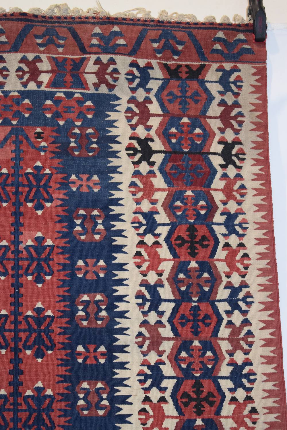 Two Anatolian rugs, the first: Konya kelim, central Anatolia, circa 1940s-50s, 4ft. 11in. X 3ft. - Image 3 of 17