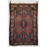 Hamadan rug, north west Persia, circa 1930s-40s, 6ft. 7in. X 4ft. 6in. 2.01m. X 1.37m. Overall