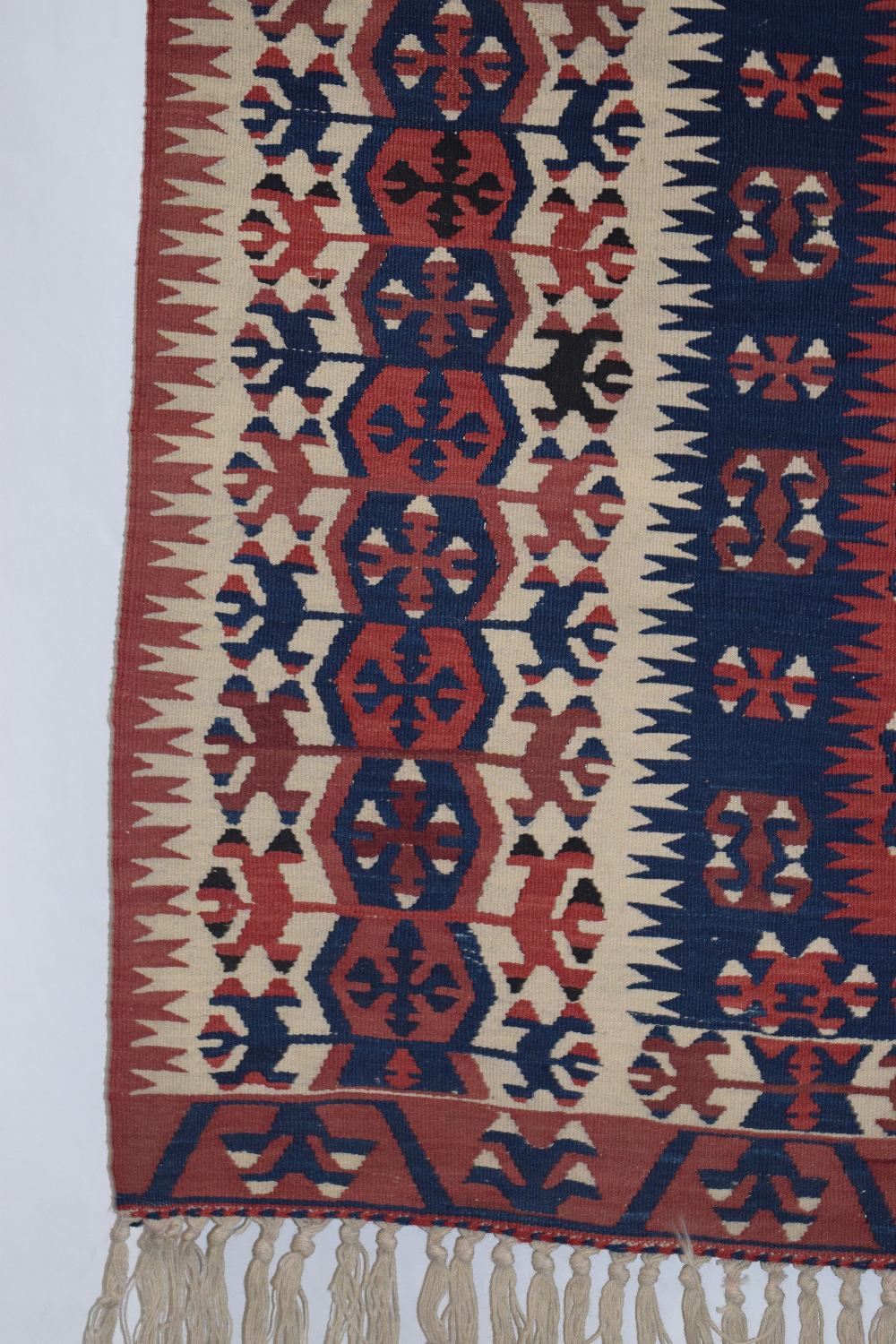 Two Anatolian rugs, the first: Konya kelim, central Anatolia, circa 1940s-50s, 4ft. 11in. X 3ft. - Image 9 of 17