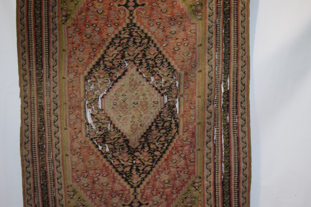 Senneh ghileem, north west Persia, circa 1920s-30s, 6ft. 6in. X 4ft. 5in. 1.98m. X 1.35m. Overall - Image 3 of 10