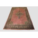 English hand knotted carpet, early 20th century, 17ft. 8in. X 11ft. 1in. 5.39m. X 3.38m. Some