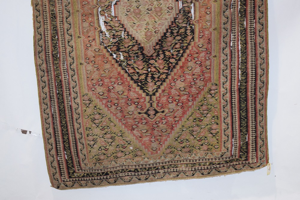 Senneh ghileem, north west Persia, circa 1920s-30s, 6ft. 6in. X 4ft. 5in. 1.98m. X 1.35m. Overall - Image 4 of 10