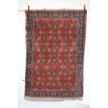 Veramin rug, north central Persia, circa 1940s-50s, 6ft. 10in. X 4ft. 9in. 2.08m. X 1.45m. Slight