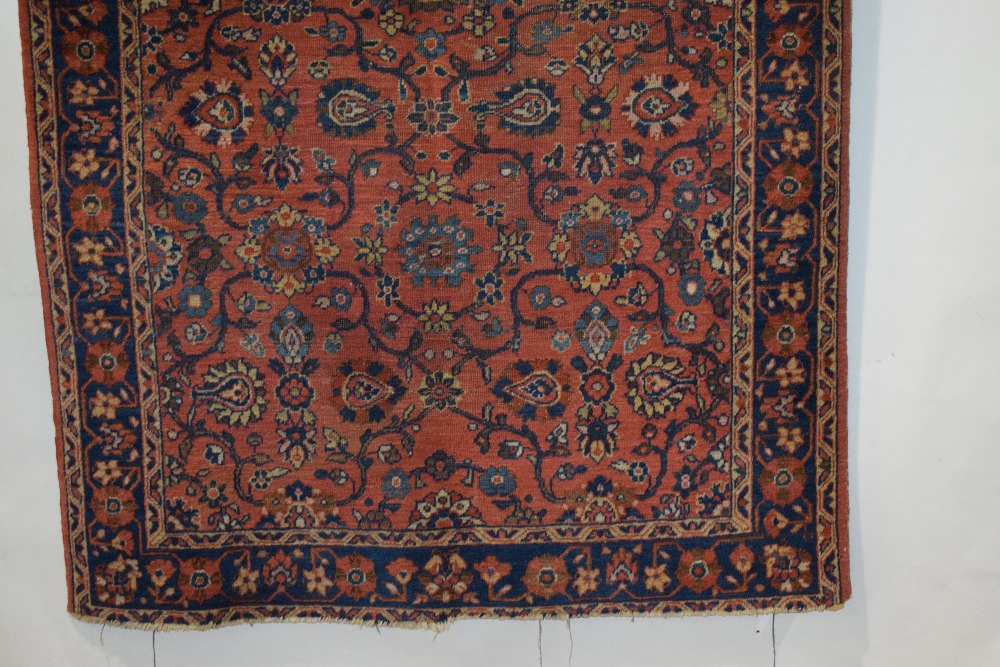 Lillihan rug, north west Persia, circa 1930s, 6ft. 4in. X 4ft. 1.93m. X 1.22m. Overall wear; - Image 4 of 7