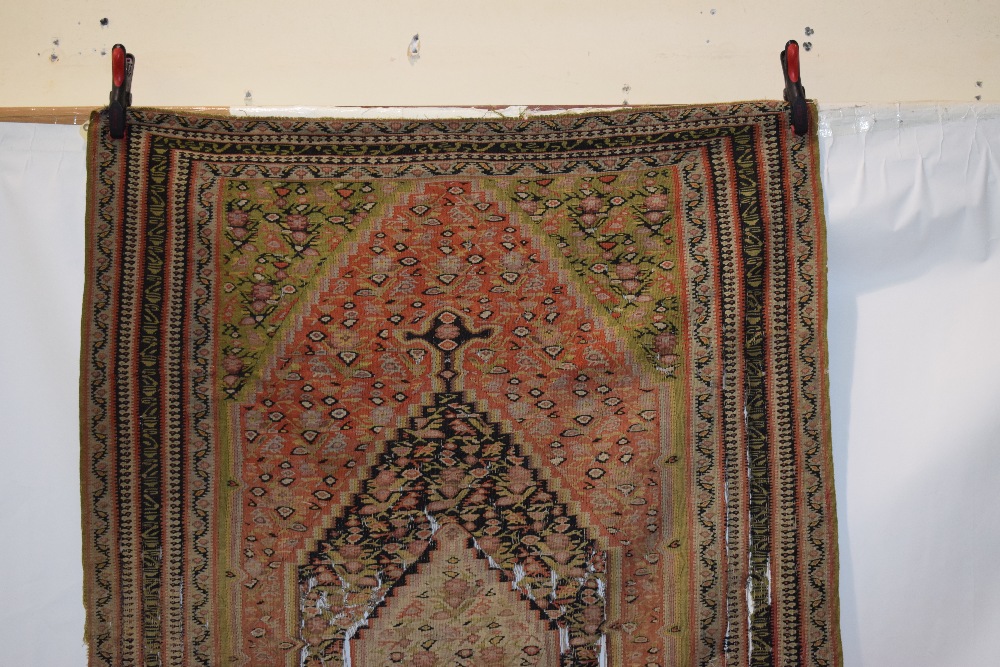 Senneh ghileem, north west Persia, circa 1920s-30s, 6ft. 6in. X 4ft. 5in. 1.98m. X 1.35m. Overall - Image 2 of 10