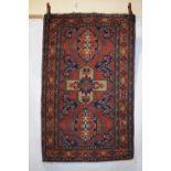 Heriz rug, north west Persia, circa 1930s-40s, 4ft. 9in. X 3ft. 1.45m. X 0.91m. Surface mark to