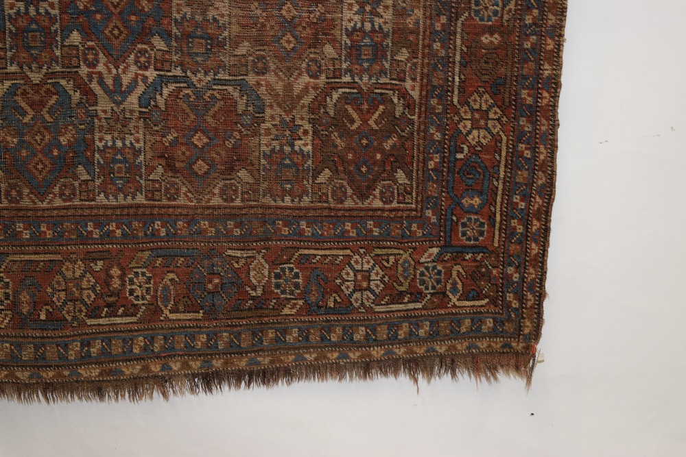 Afshar rug with ivory field, Kerman area, south east Persia, circa 1920s-30s, 6ft. 2in. x 4ft. - Image 6 of 8