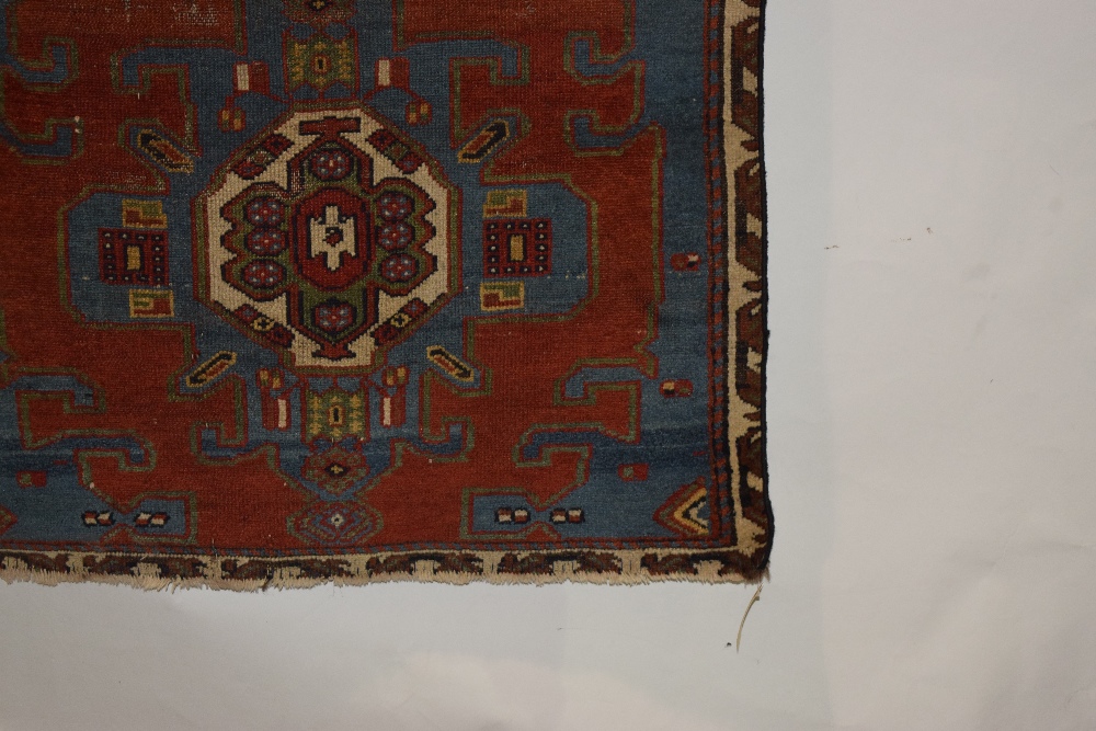 North west Persian rug fragment, circa 1930s, 6ft. 2in. x 2ft. 9in. 1.88m. x 0.84m. Reduced on all - Image 5 of 6