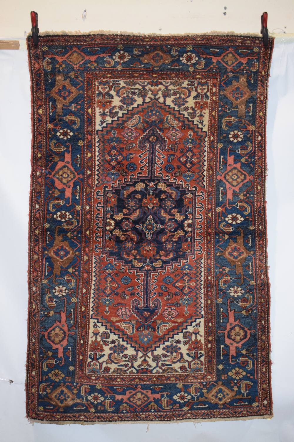 Hamadan rug, north west Persia, circa 1930s-40s, 6ft. 7in. x 4ft. 1in. 2.01m. x 1.25m. Slight wear