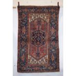 Hamadan rug, north west Persia, circa 1930s-40s, 6ft. 7in. x 4ft. 1in. 2.01m. x 1.25m. Slight wear