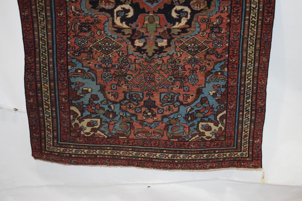 Hamadan rug, north west Persia, circa 1940s-50s, 6ft. 11in. x 4ft. 1in. 2.11m. x 1.25m. Slight - Image 4 of 6