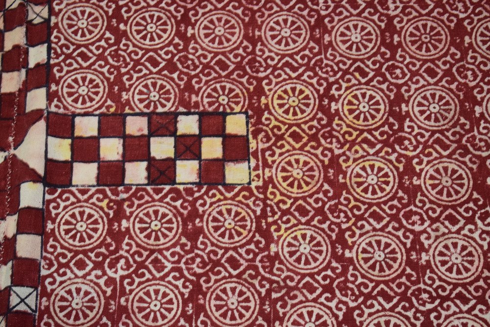 Rajasthan summer floor covering, north India, early 20th century, 8ft. 10in. x 8ft. 1in. 2.69m. x - Image 8 of 10