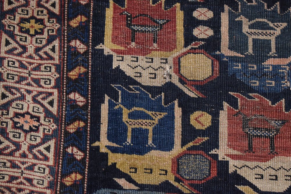 Caucasian runner with Kufic main border, Daghestan district, late 19th century, 16ft. 2in. x 3ft. - Image 7 of 11