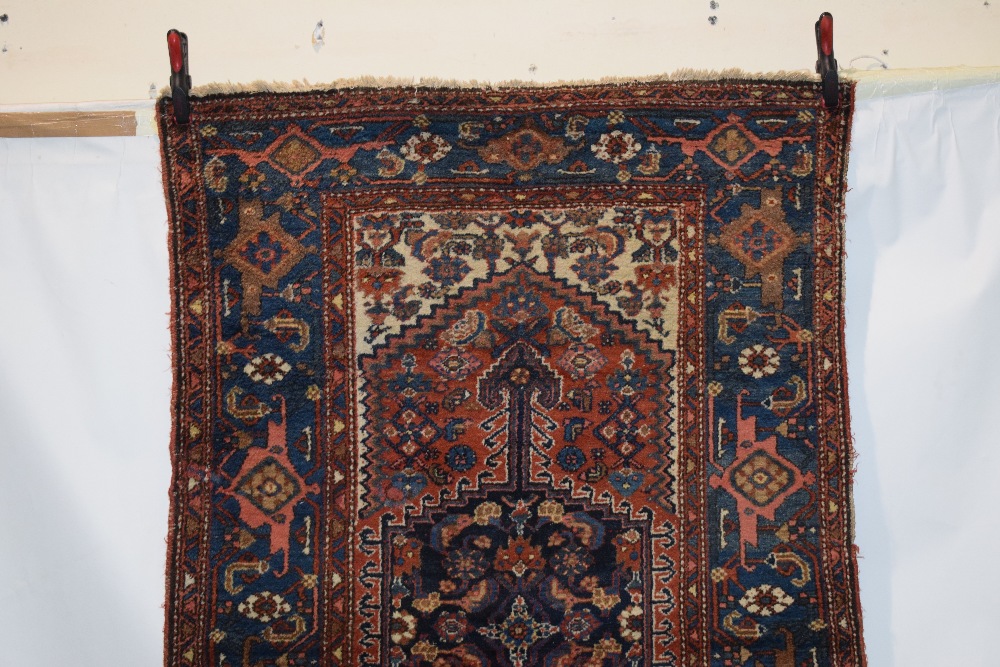 Hamadan rug, north west Persia, circa 1930s-40s, 6ft. 7in. x 4ft. 1in. 2.01m. x 1.25m. Slight wear - Image 2 of 6