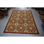 French needlepoint carpet of classical design, late 19th century, 16ft. x 10ft. 11in. 4.88m. x 3.