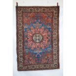 Tafresh rug, north west Persia, circa 1930s 6ft.5in. x 4ft. 3in. 1.96m. x 1.30m. Slight losses to