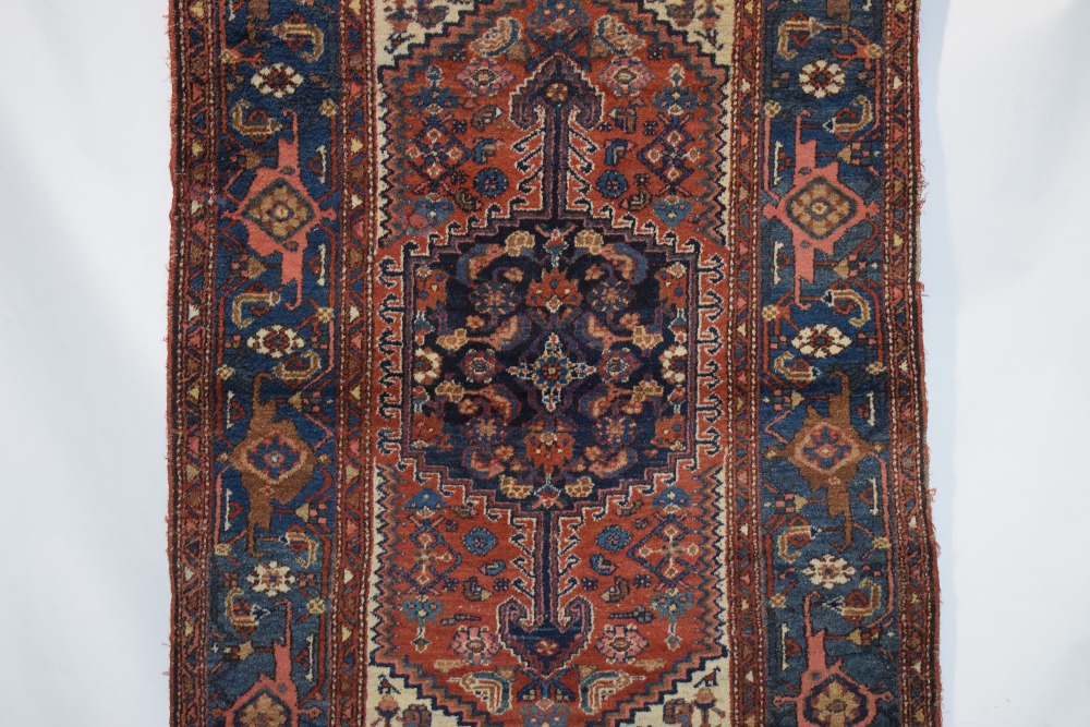 Hamadan rug, north west Persia, circa 1930s-40s, 6ft. 7in. x 4ft. 1in. 2.01m. x 1.25m. Slight wear - Image 3 of 6