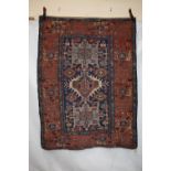 Karaja rug, north west Persia, early 20th century, 5ft. 11in. x 4ft. 6in. 1.80m. x 1.37m. Overall