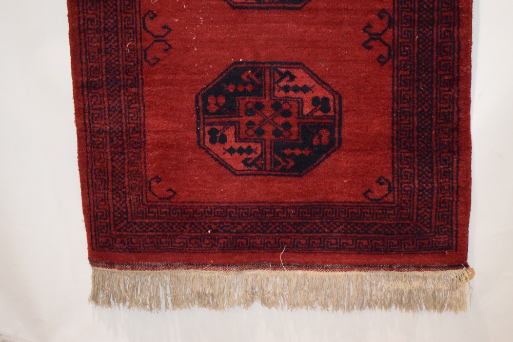 Two rugs: the first: Yomut Turkmen ensi, Turkmenistan, circa 1920s, 5ft. 7in. x 4ft. 7in. 1.70m. x - Image 14 of 16