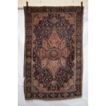 Saruk rug, north west Persia, circa 1930s, 6ft. 10in. x 4ft. 5in. 2.08m. x 1.47m. Overall even