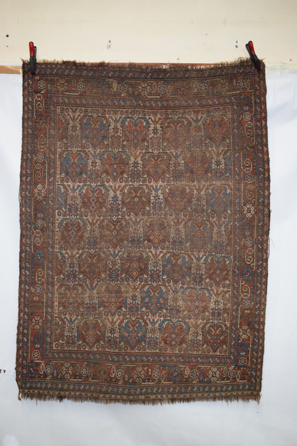 Afshar rug with ivory field, Kerman area, south east Persia, circa 1920s-30s, 6ft. 2in. x 4ft. - Image 2 of 8