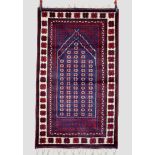 Yagcibedir prayer rug, west Anatolia, mid-20th century, 6ft. x 3ft. 7in. 1.83m. x 1.09m.