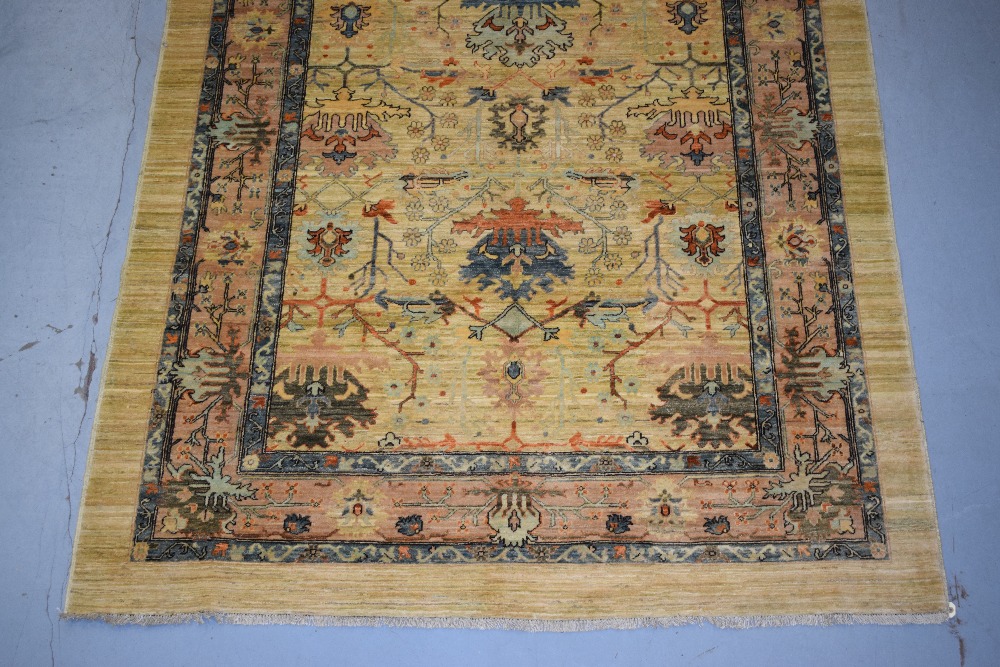 Ushak design carpet of modern production, 8ft. 7in. x 6ft. 4in. 2.62m. x 1.93m. - Image 7 of 10