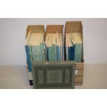 Two boxes of Auction catalogues, mostly Sotheby's and Christie's relating mainly to Carpets, rugs,
