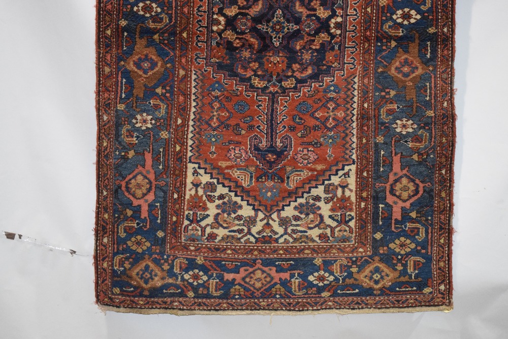 Hamadan rug, north west Persia, circa 1930s-40s, 6ft. 7in. x 4ft. 1in. 2.01m. x 1.25m. Slight wear - Image 4 of 6