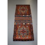 Karaja double khorjin, north west Persia, circa 1950s-60s, 7ft. 10in. (opened out) x 1ft. 8in. 2.