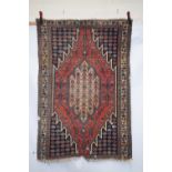 Mazlaghan rug, north west Persia, circa 1920s-30s, 6ft. 2in. x 4ft. 1in. 1.88m. x 1.25m. Overall