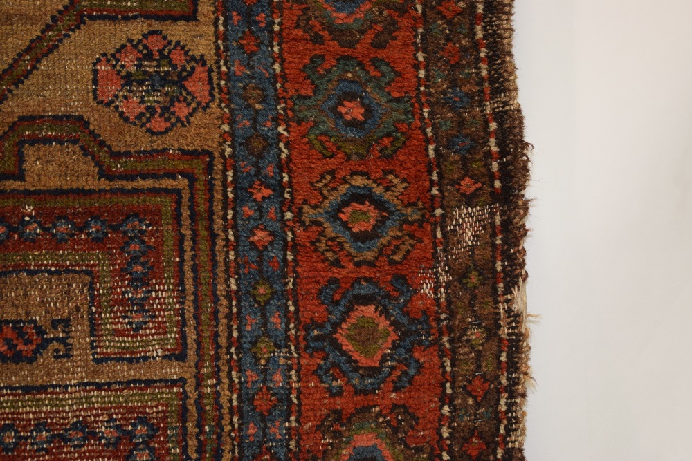 Kurdish rug, north west Persia, early 20th century, 6ft. 5in. x 3ft. 11in. 1.96m. x 1.20m. Overall - Image 8 of 11