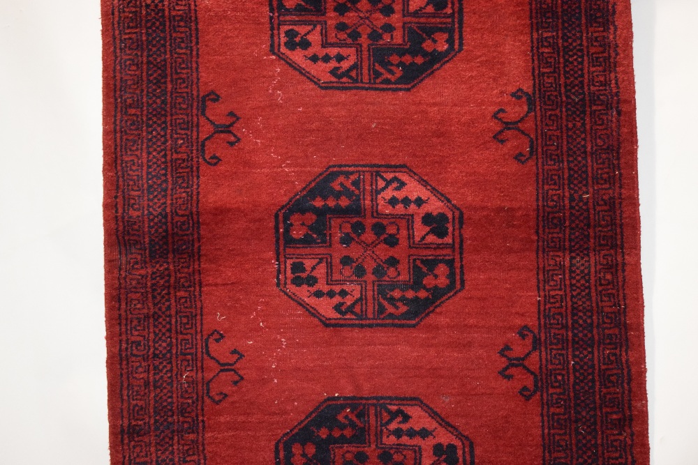 Two rugs: the first: Yomut Turkmen ensi, Turkmenistan, circa 1920s, 5ft. 7in. x 4ft. 7in. 1.70m. x - Image 13 of 16
