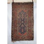 Hamadan rug, north west Persia, circa 1920s, 6ft. 8in. x 3ft. 11in. 2.03m. x 1.20m. Overall even