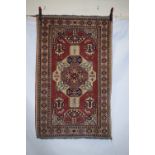 Azerbaijan rug of Kazak design, south Caucasus/north west Persia, second half 20th century, 5ft.