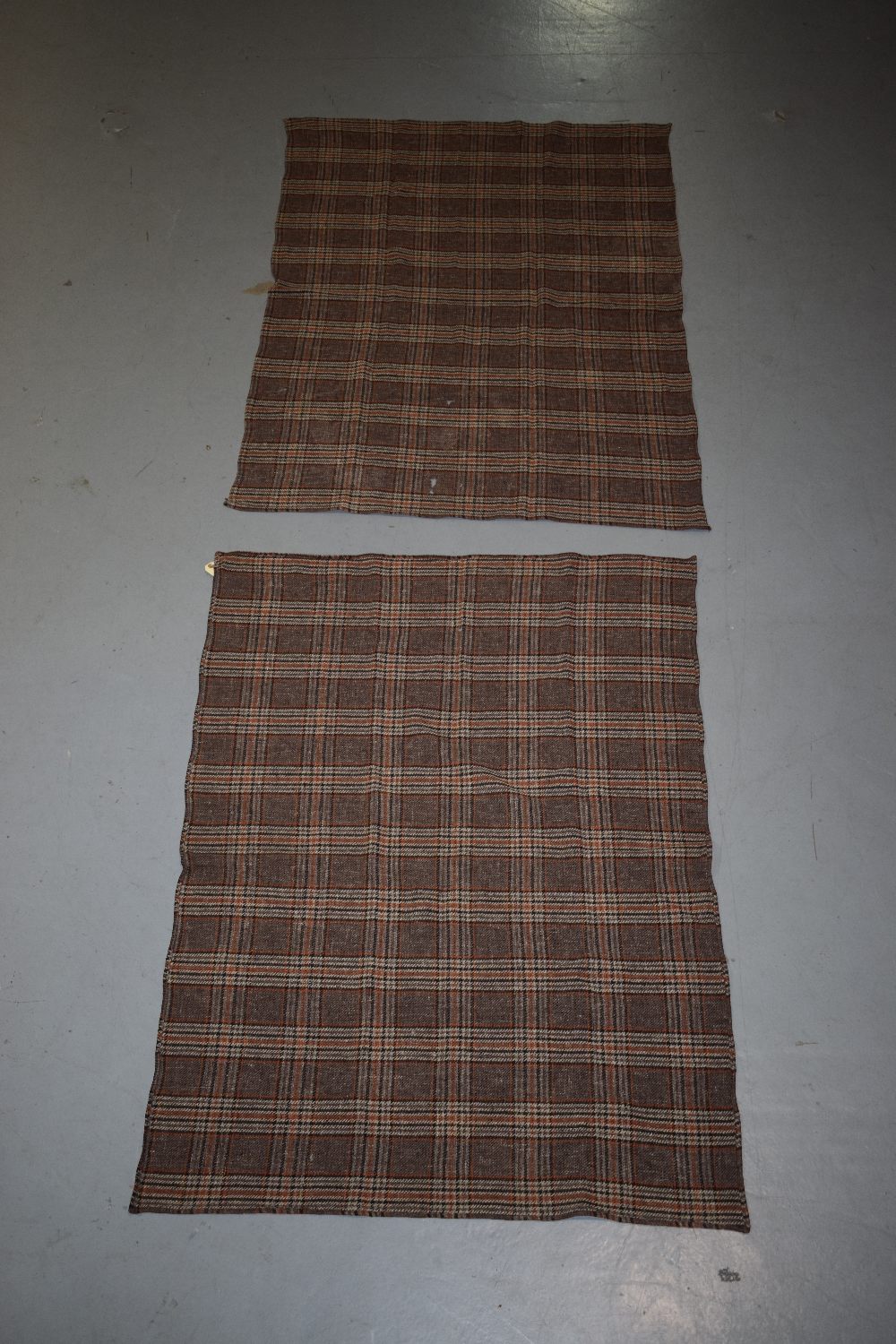 Four wool blankets, probably all English, mid-20th century. All with varying degrees of damage and