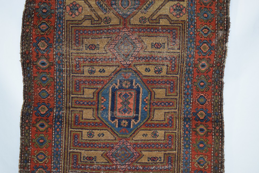 Kurdish rug, north west Persia, early 20th century, 6ft. 5in. x 3ft. 11in. 1.96m. x 1.20m. Overall - Image 4 of 11
