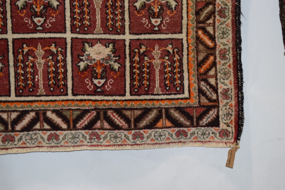 Two Persian rugs, the first: Fars, south west Persia, circa 1940s, 4ft. x 2ft. 10in. 1.22m. x 0.86m. - Image 6 of 13