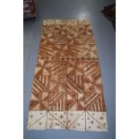 Large Tonga ngatu (tapa cloth), Polynesia, late 19th/early 20th century, 13ft. 6in. x 6ft. 4.12m.