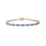 Tanzanite and Diamond Bracelet