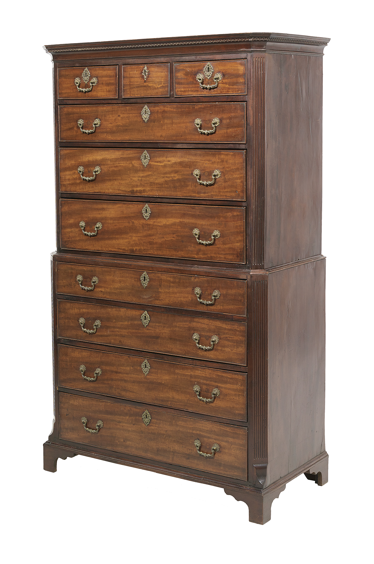 George III Mahogany Chest-on-Chest - Image 2 of 3