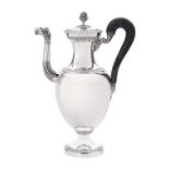 French Restauration Silver Coffeepot